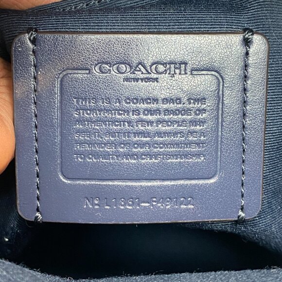 Coach Two-Tone Leather Backpack - Picture 13 of 16